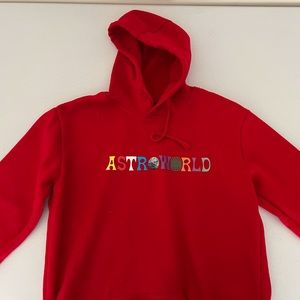 Astroworld Hoodie X-Small XS/S Small Bright Red